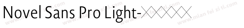Novel Sans Pro Light字体转换